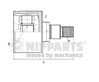 ШРУС NIPPARTS N2834002 (фото 1)