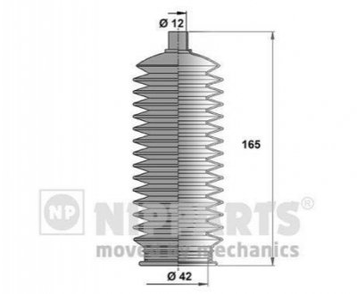 Пильовик рульового механізма NIPPARTS N2847015 (фото 1)