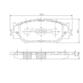 Дисковые тормозные колодки (передние) N3602128