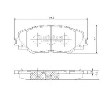 Дисковые тормозные колодки (передние) N3602138