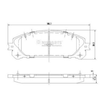 Дисковые тормозные колодки (передние) N3602139