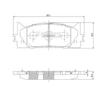 Дисковые тормозные колодки (передние) N3602141