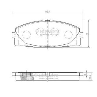 Дисковые тормозные колодки (передние) N3602144