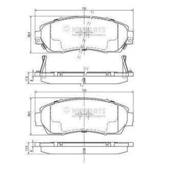 Тормозные колодки (передние) N3604073