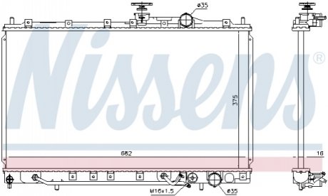 Радіатор NISSENS 606650 (фото 1)