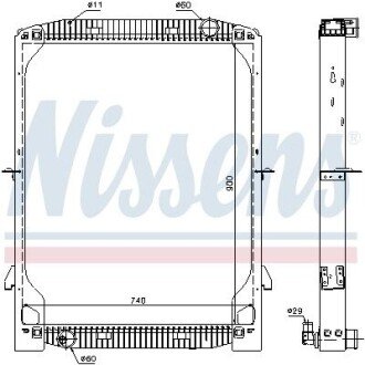 Радіатор охолодження IVECO EUROTECH E.42 95- (пр-во Nissens) 61971A