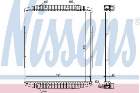 Радіатор NISSENS 619730 (фото 1)