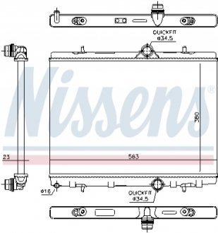 Радиатор NISSENS 636043 (фото 1)