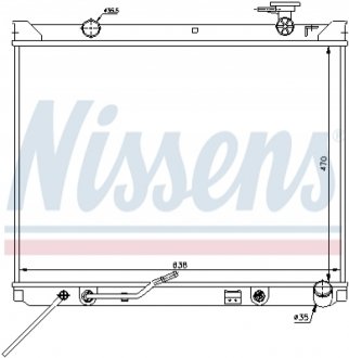 Радиатор охлаждения двигателя NISSENS 66682 (фото 1)