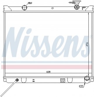 Радиатор охлаждения двигателя NISSENS 66766 (фото 1)