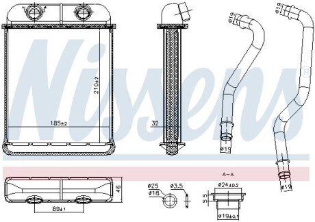 Радіатор пічки Audo Q7/VW Touareg/Porsche Cayenne 2.0-6.0D 02- 707257