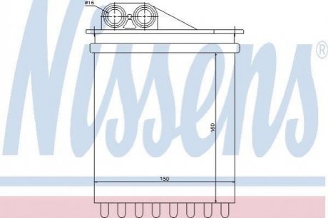 Радиатор печки NISSENS 72040 (фото 1)