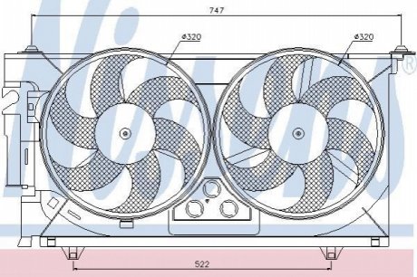 Вентилятор радиатора NISSENS 85084 (фото 1)