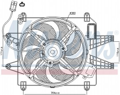 Вентилятор радиатора NISSENS 85167 (фото 1)