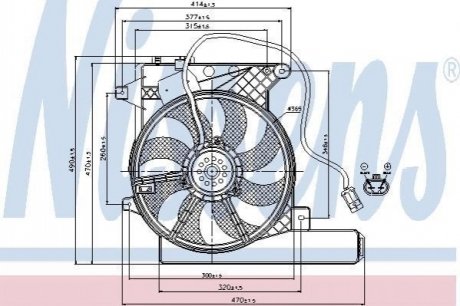 Вентилятор радіатора NISSENS 85202 (фото 1)