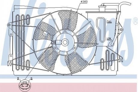 Вентилятор, охлаждение двигателя NISSENS 85232 (фото 1)