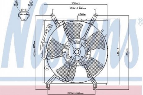 Вентилятор радиатора NISSENS 85241 (фото 1)