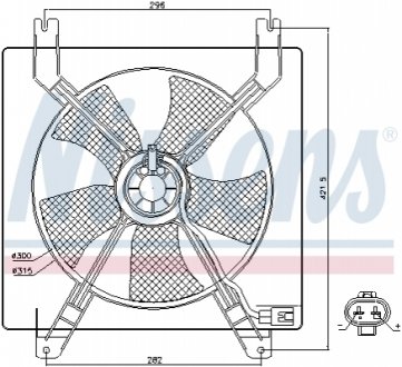 Вентилятор радиатора NISSENS 85355 (фото 1)