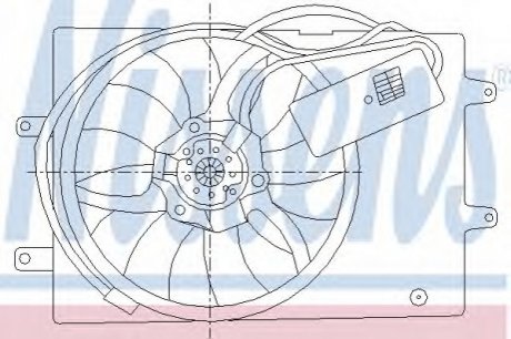 Вентилятор, охлаждение двигателя 85429