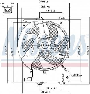 Вентилятор радиатора NISSENS 85444 (фото 1)