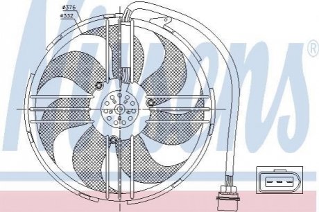 Вентилятор радіатора NISSENS 85551 (фото 1)