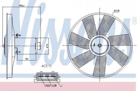 Вентилятор радіатора NISSENS 85838 (фото 1)