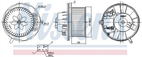 Моторчик пічки VW Caddy III 1.6-2.0TDI 04-15 87762