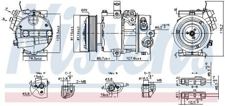 Компресор кондиціонера First Fit 890751