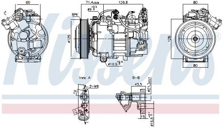 Компресор кондиціонера RENAULT GRAND SCENIC/ MEGANE (2016) (Nissens) 891043