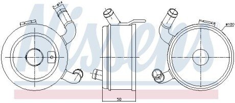 Масляний радіатор NISSENS 91371 (фото 1)