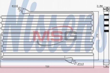 Радиатор кондиционера NISSENS 940549 (фото 1)