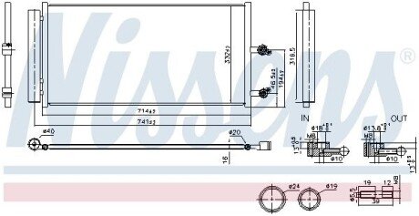 Радіатор кондиціонера First Fit NISSENS 941291 (фото 1)