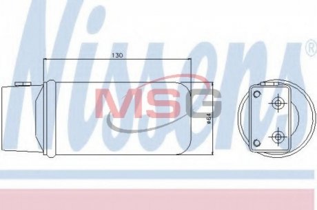 Осушувач кондиціонера NISSENS 95043 (фото 1)