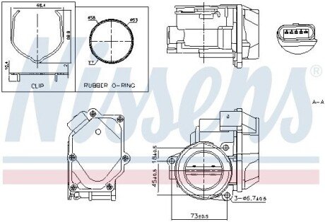 Дросельний вузол VW GOLF 04- (вир-во Nissens) 955055