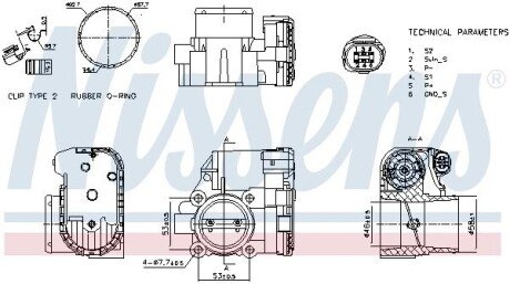 Дросельний вузол FORD FIESTA 09- (вир-во Nissens) 955093