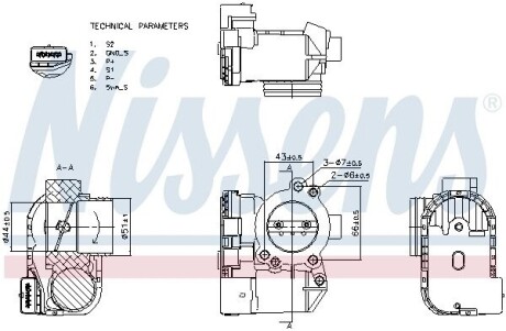 NISSENS CITROEN Дросельна заслонка BERLINGO 99-, C3 I 955112