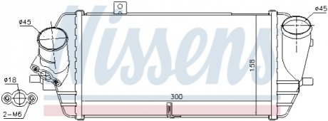 Радиатор интеркулера NISSENS 96539 (фото 1)