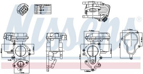 Клапан EGR 98156