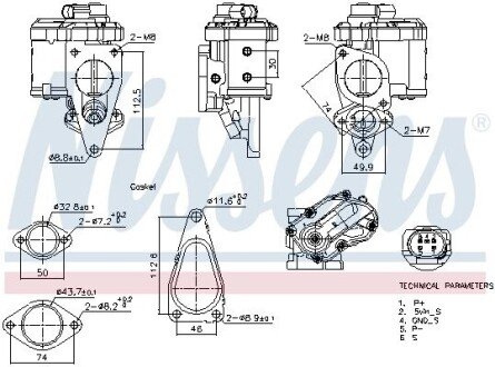 Клапан EGR 98241