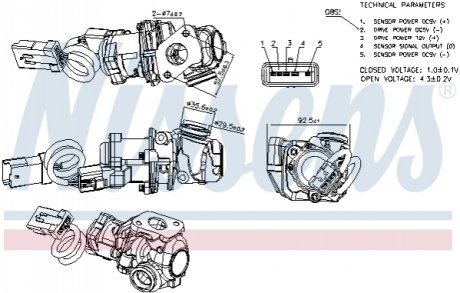 Клапан EGR 98244