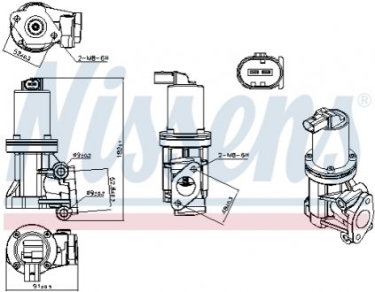 Клапан рециркуляціі ВГ (EGR) First Fit 98307