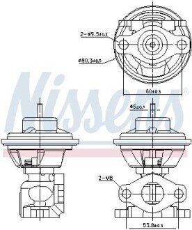 Клапан рециркуляції ВГ First Fit NISSENS 98479 (фото 1)