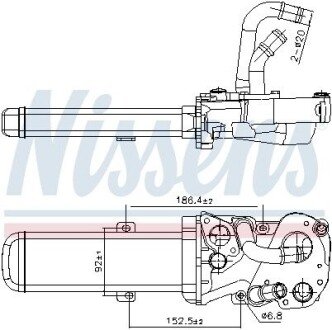 Радіатор віпрацьованних газів VW JETTA (2005) 2.0 TDI NISSENS 989412 (фото 1)