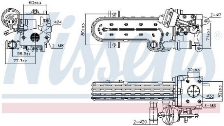 Радiатор рециркуляцiї ВГ First Fit NISSENS 989413 (фото 1)