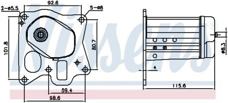 Корпус охолоджувача клапана EGR Fiat Ducato 2.0D 11-/Opel Astra J/Insignia A 2.0CDTi 08- 989455