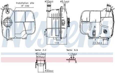 Бачок розширювальний Opel Astra J 09- 996224