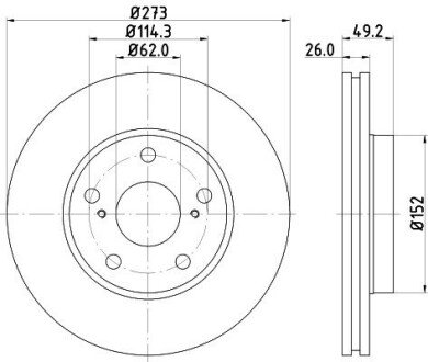 Тормозной диск NISSHINBO ND1021K (фото 1)