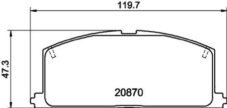 Дискові гальмівні колодки (передні) NP1001