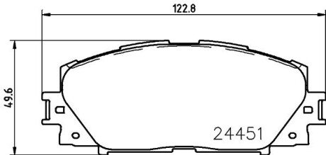 Дискові гальмівні колодки (передні) NP1053