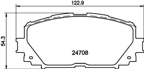 Дискові гальмівні колодки (передні) NP1060